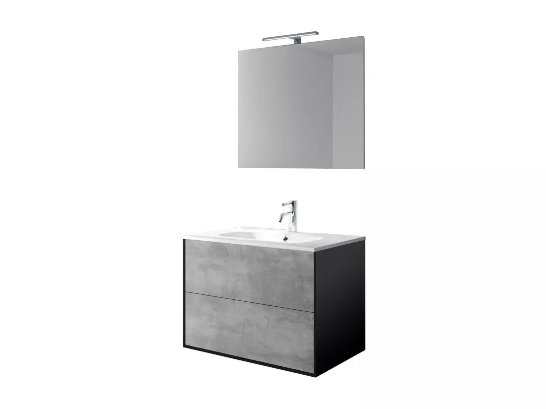 Ensemble de salle de bain 4 pièces IGEA ciment