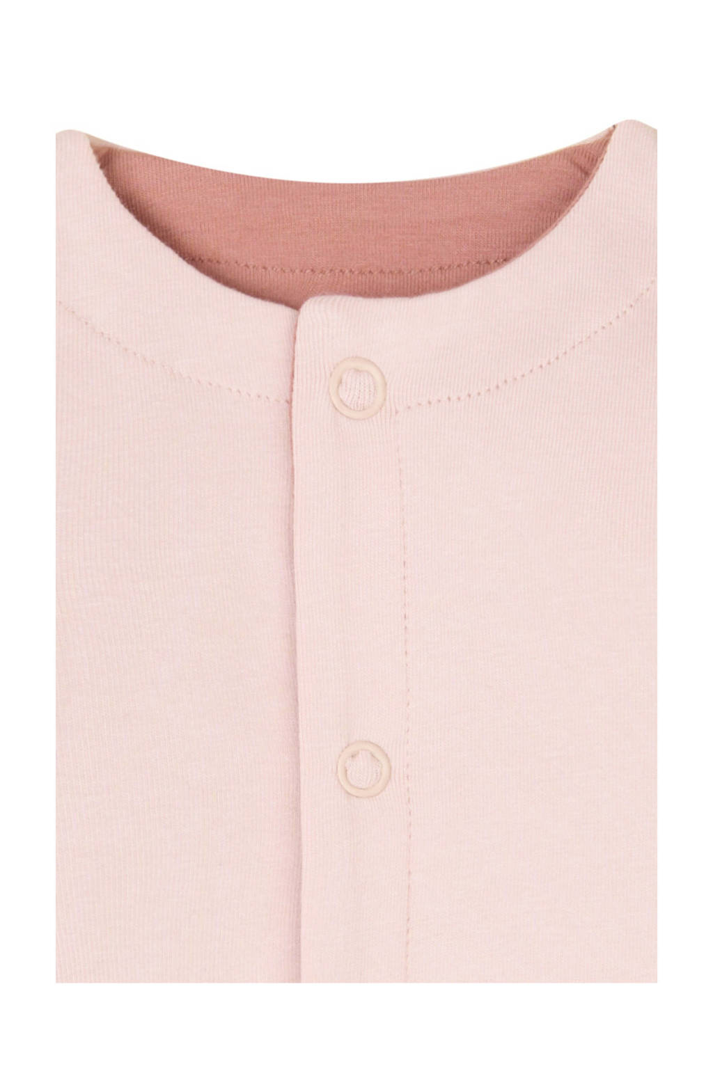 Noppies reversible vest lichtroze/oudroze