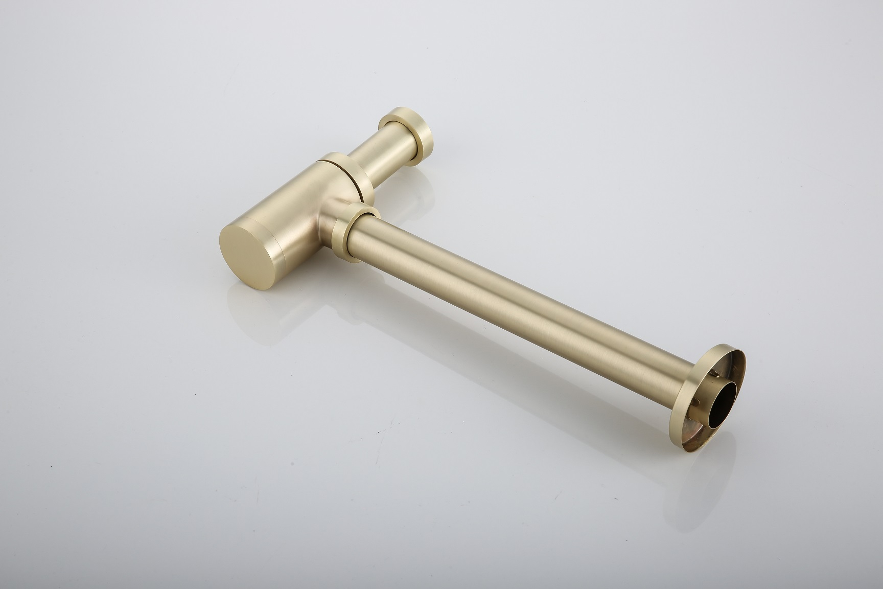 Saniclear Brass design sifon messing geborsteld - goud mat