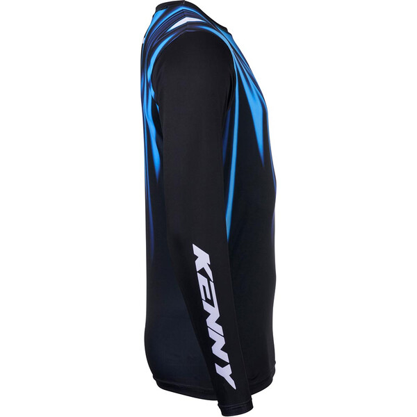 Kenny - Maillot enfant Track Raw Kid Noir / Bleu / Blanc