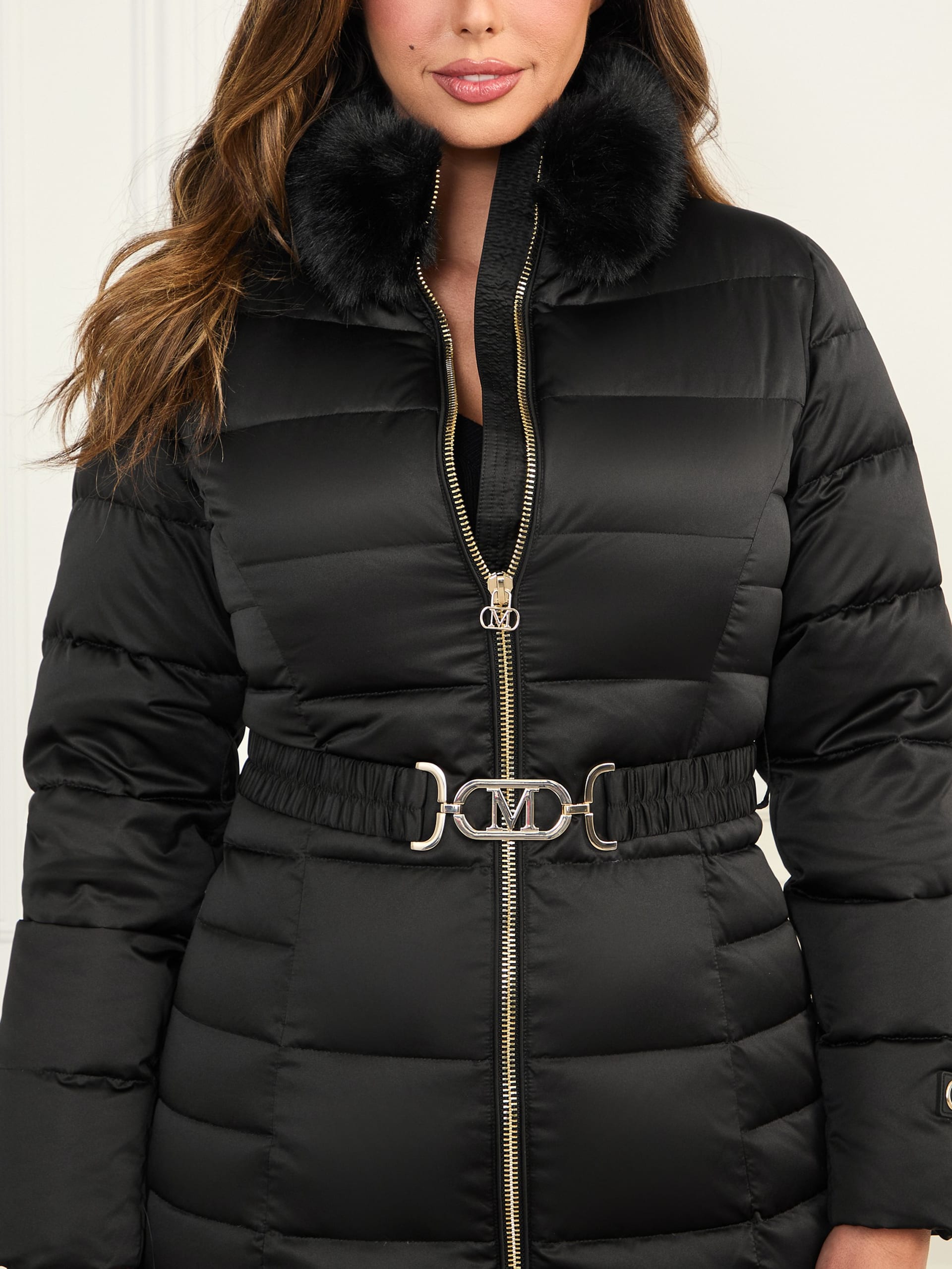 Jaqueta midi acolchoada de plumas Eco Jastin