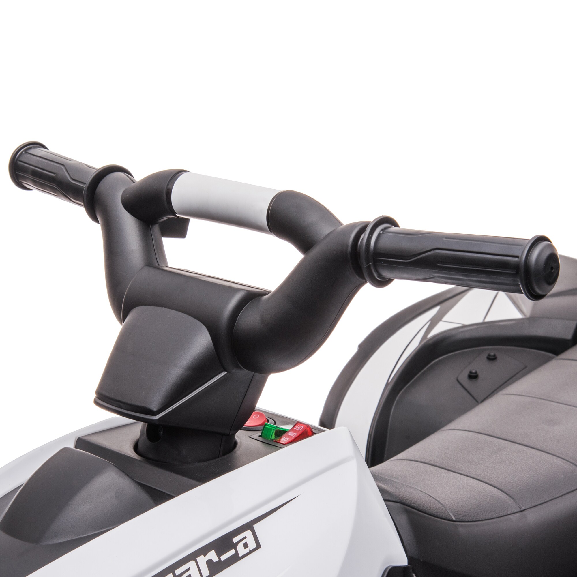 HOMCOM Elektro-Quad mit USB-Anschluss schwarz, weiß 83L x 53B x 55,5H cm