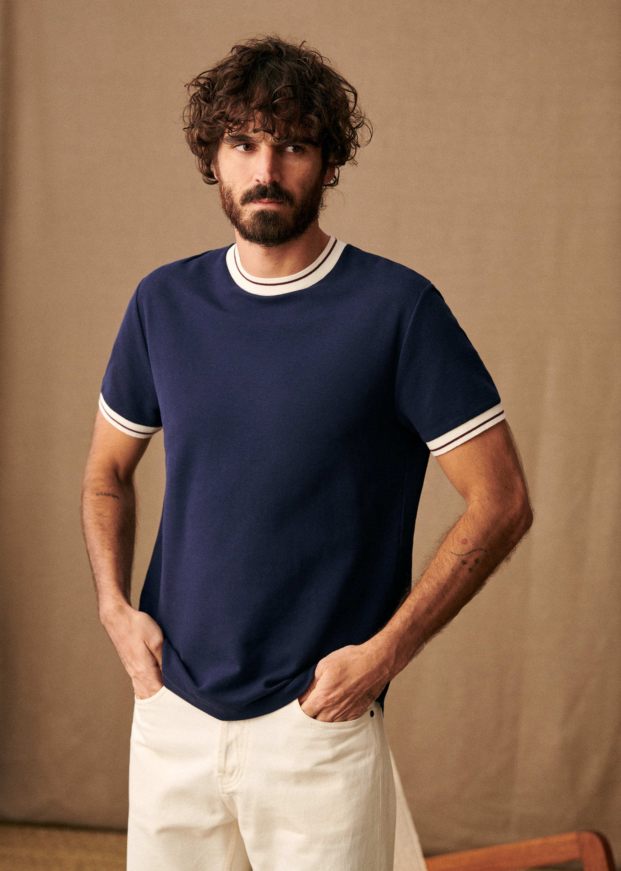 T-Shirt Waller - Marine - LES COMPOSANTES/DÉCOUVRIR 5906624