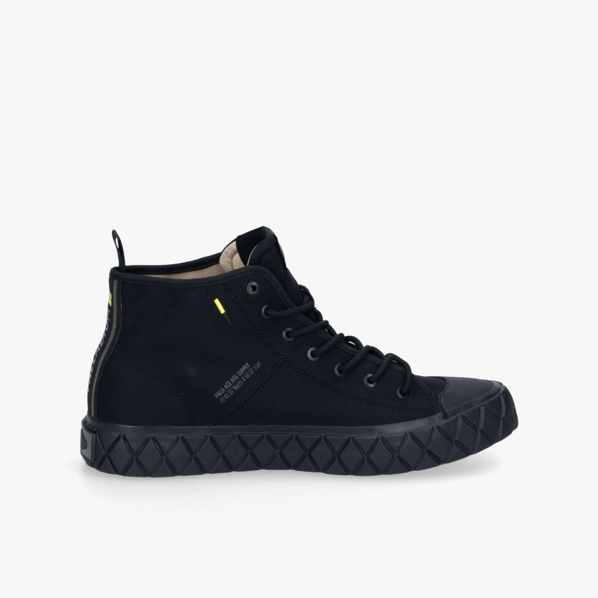 PALLADIUM PALLA ACE MID SUPPLY Herren Leinenschuhe schwarz