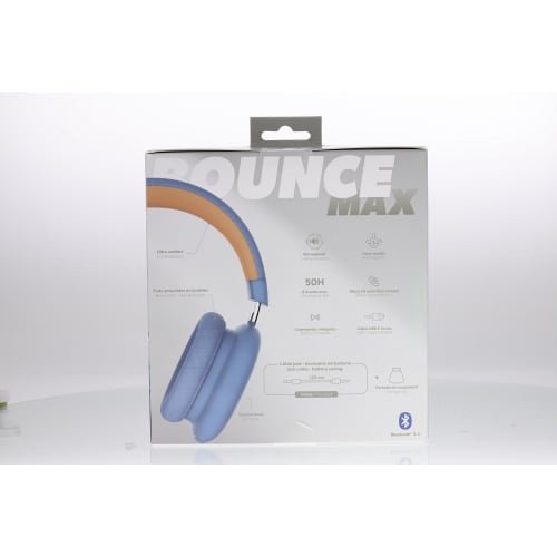 T'nB BOUNCE MAX Casque Avec fil &sans fil Arceau Appels/Musique Bluetooth Bleu, Orange
