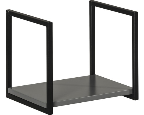 Fackelmann New York wandplank, BxHxD 33 x 28 x 28 cm, matgrijs