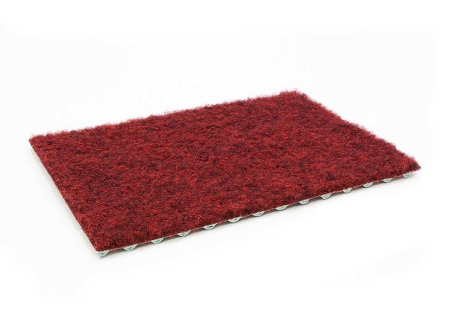 Primaflor-Ideen in Textil Kunstrasen »GREEN, Made in Netherlands« rechteckig 7,5 mm Höhe Rasenteppich, rot, mit Noppen, witterungsbeständig & wasserfest