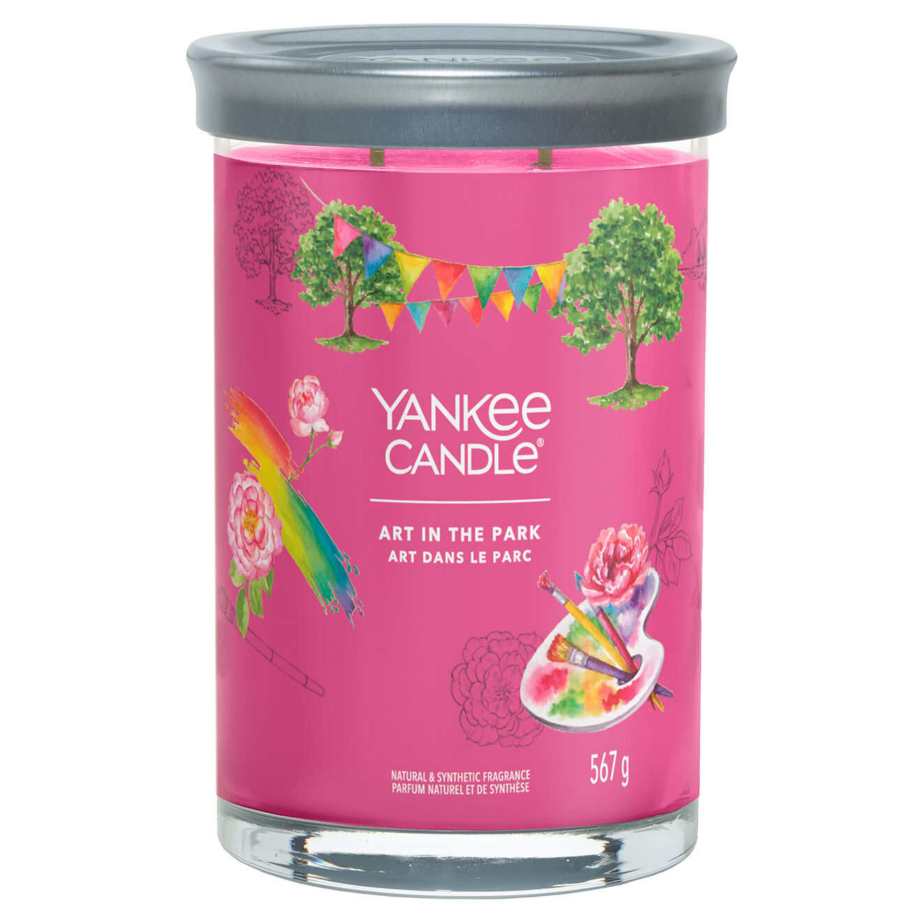Yankee Candle Bougie parfumée Grande jarre Signature Art dans le parc - 60-100h