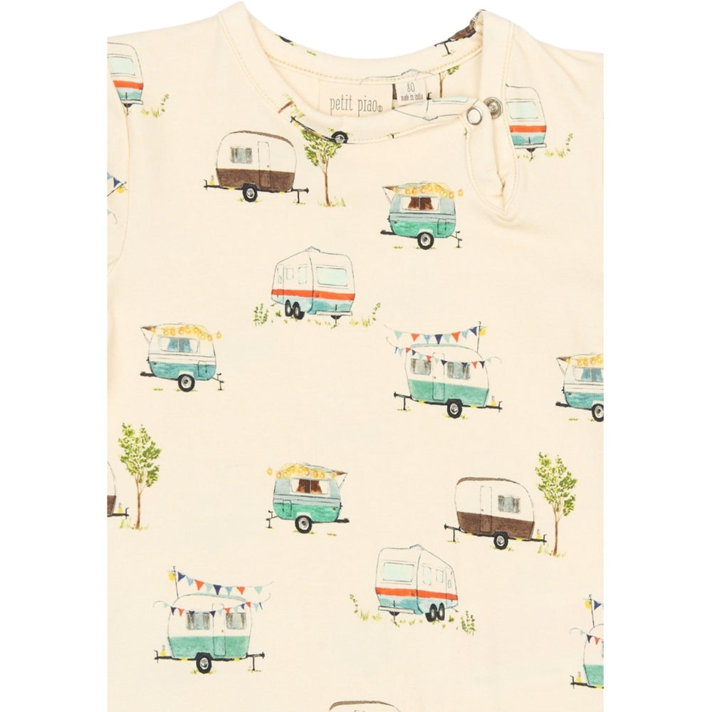 Køb Petit Piao Eggnog Camper Aop Ppsun S_S Body