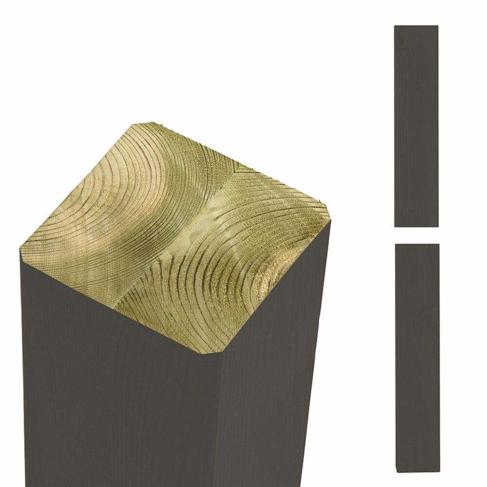 LIMTRESTOLPE PLUS TRYKKIMPREGNERT GRÅ 9X9X268MM
