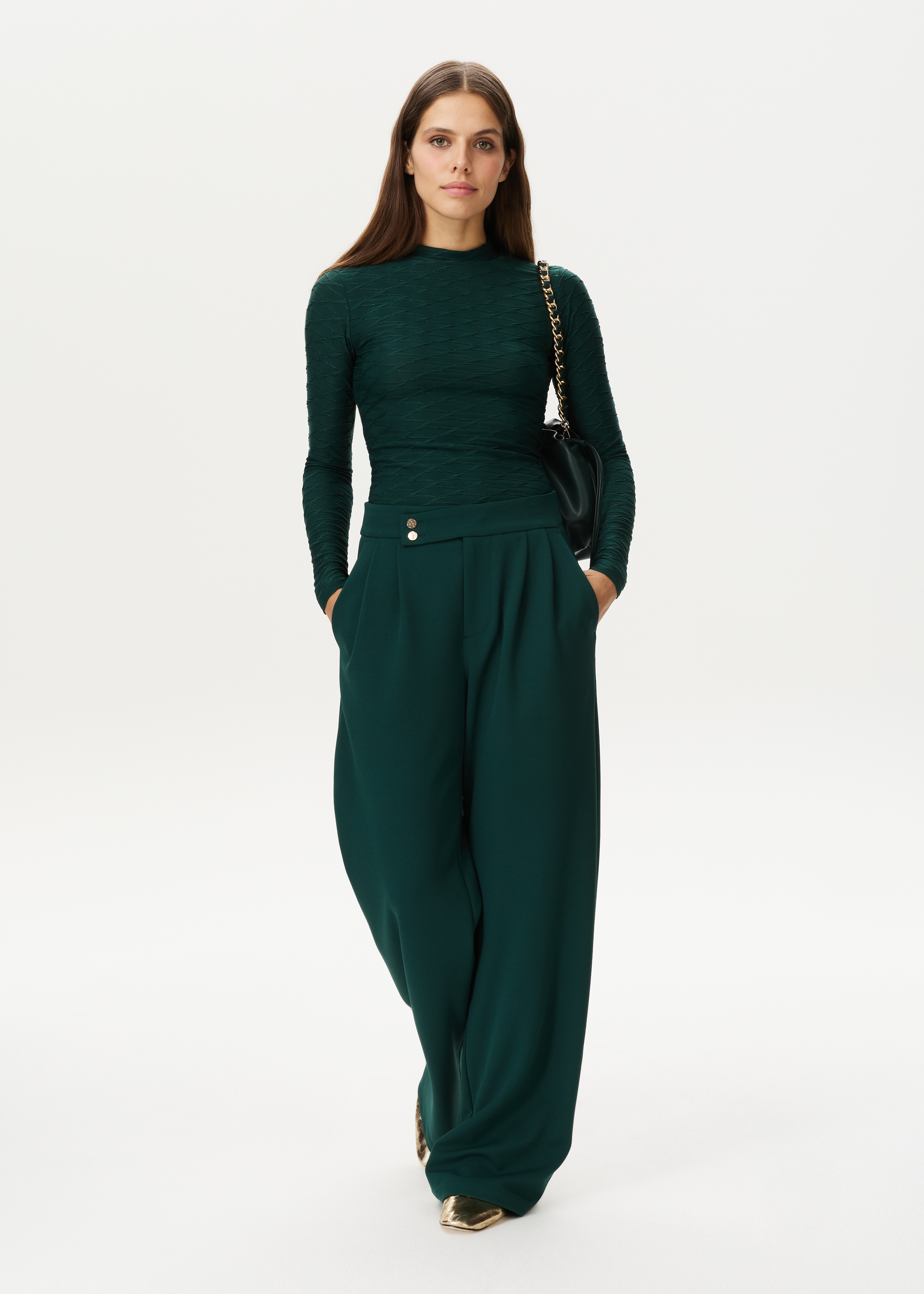 Top met lurex details