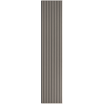 Kleurstaal lattenwand taupe 20 x 30 cm