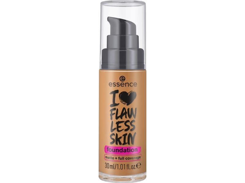 essence Foundation I Love Flawless Skin 110 Medium Beige Make-up mit hoher Deckkraft für ein natürlich-mattes Finish