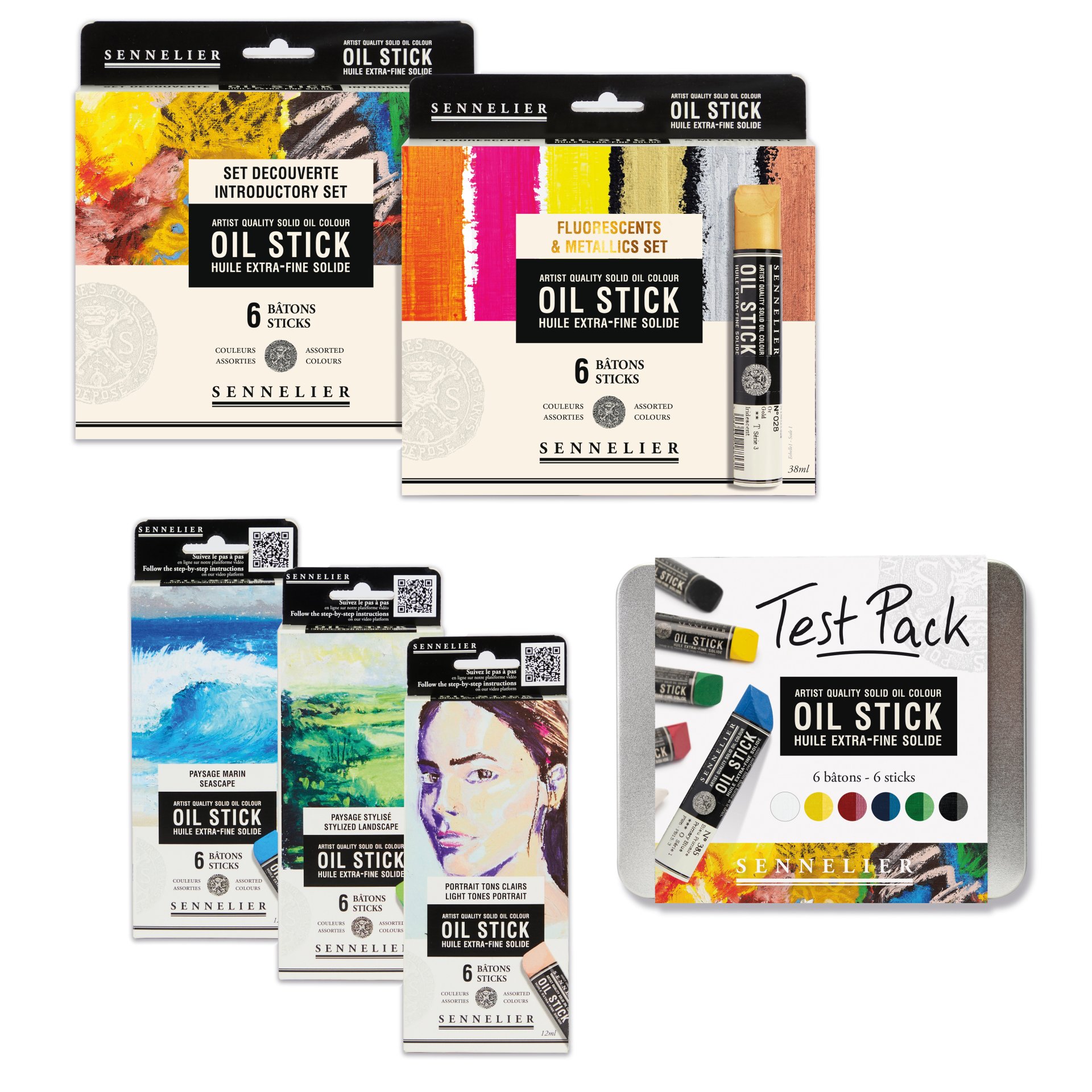 Sennelier feste Ölfarbe Oil Stick, Set