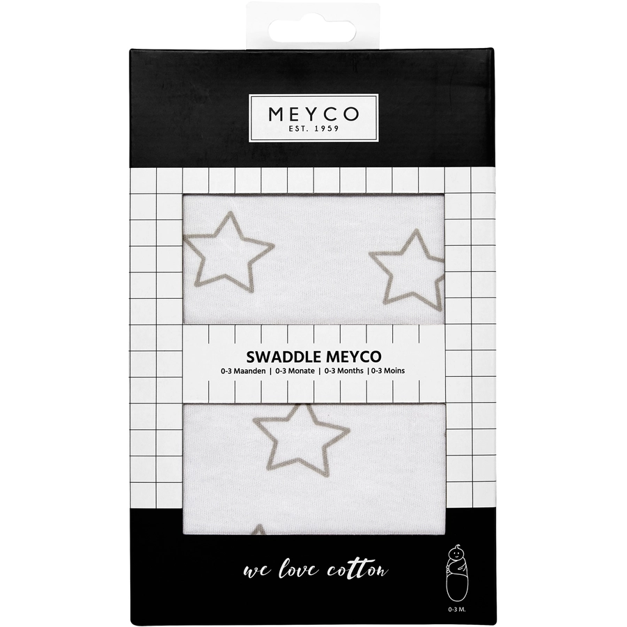 Meyco Pucksack Stars grey