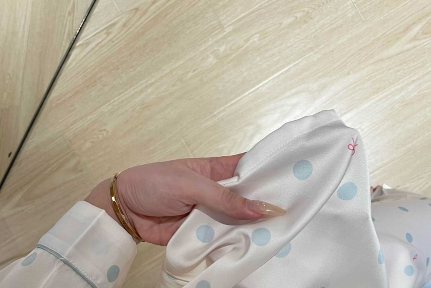 GOUB - Gestippelde pyjamaset