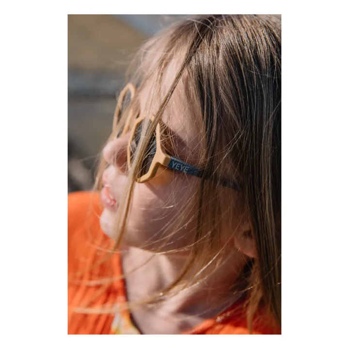YEYE Lunettes de Soleil Tricolore | Jaune moutarde
