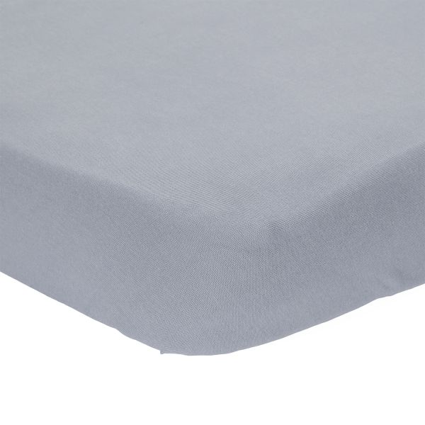 Little Dutch Hoeslaken Wieg Pure - 40 x 80 cm - Denim Blue