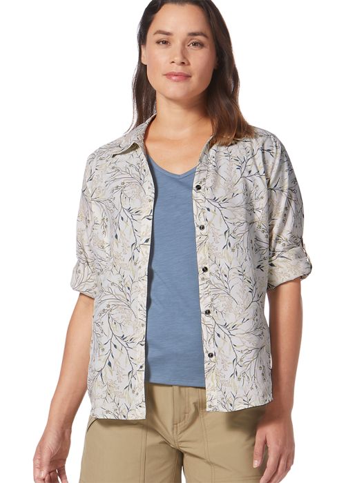 Expedition II Print 3/4 Sleeve Women dameskjorte