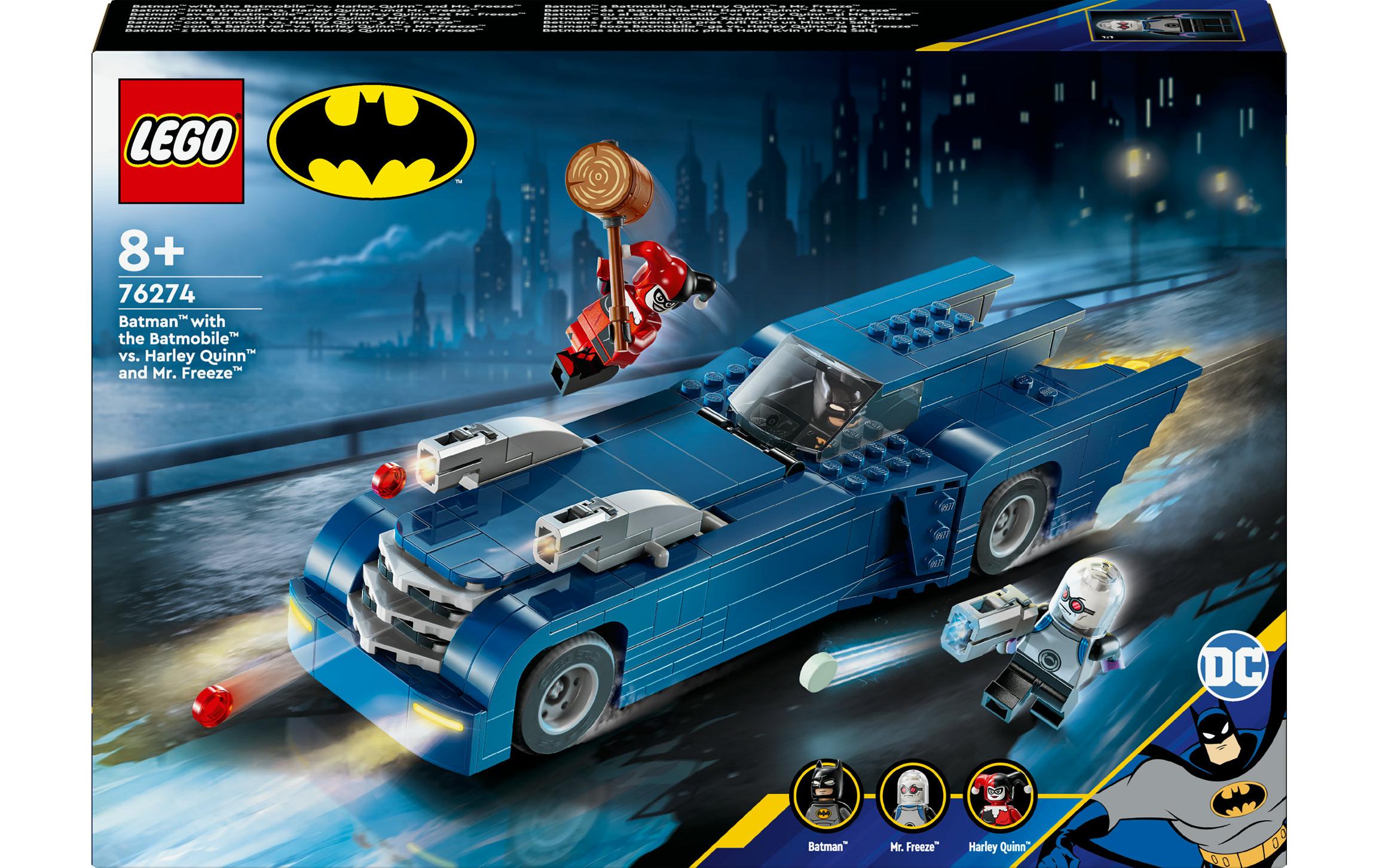 DC Batman im Batmobil vs. Harley Quinn und Mr. Freeze 76274Bau- und Spielset für Batman-Fans