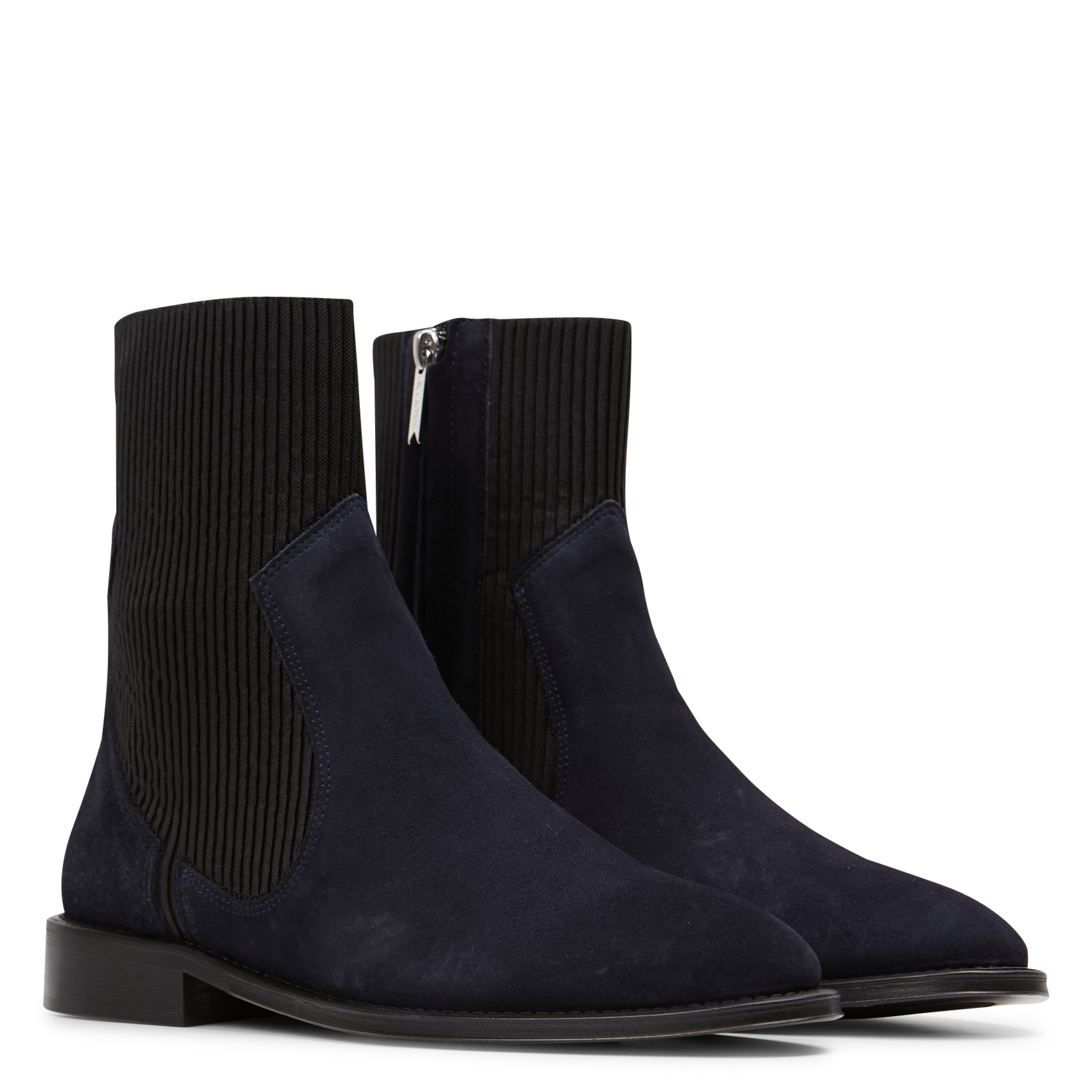 HARRI 25 - Bottines en cuir velours| Bleu