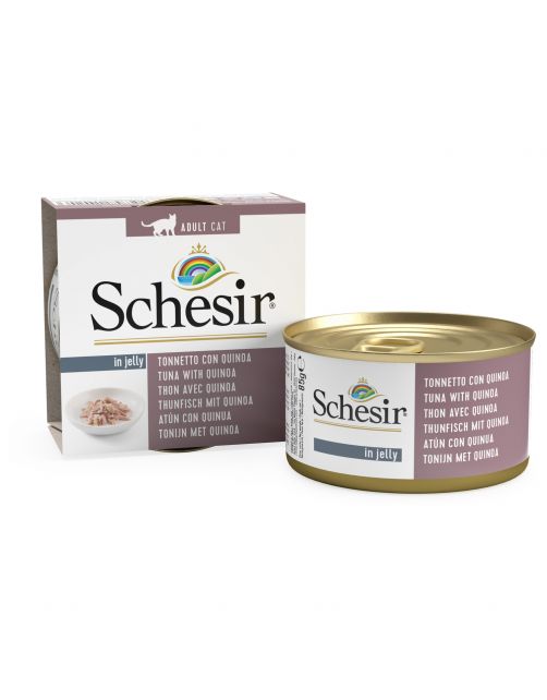 Schesir Kat Blik Gelei Vis 85 g - Kattenvoer