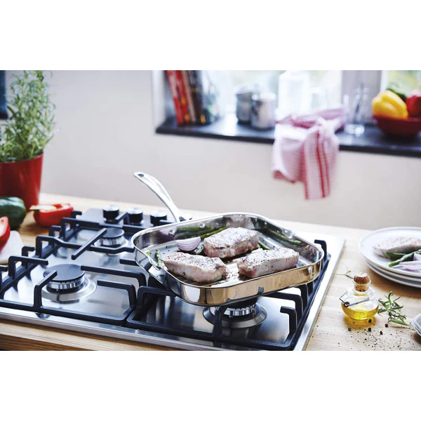 Grillette en inox 26,5 x 26,5 cm Chef Beka Beka