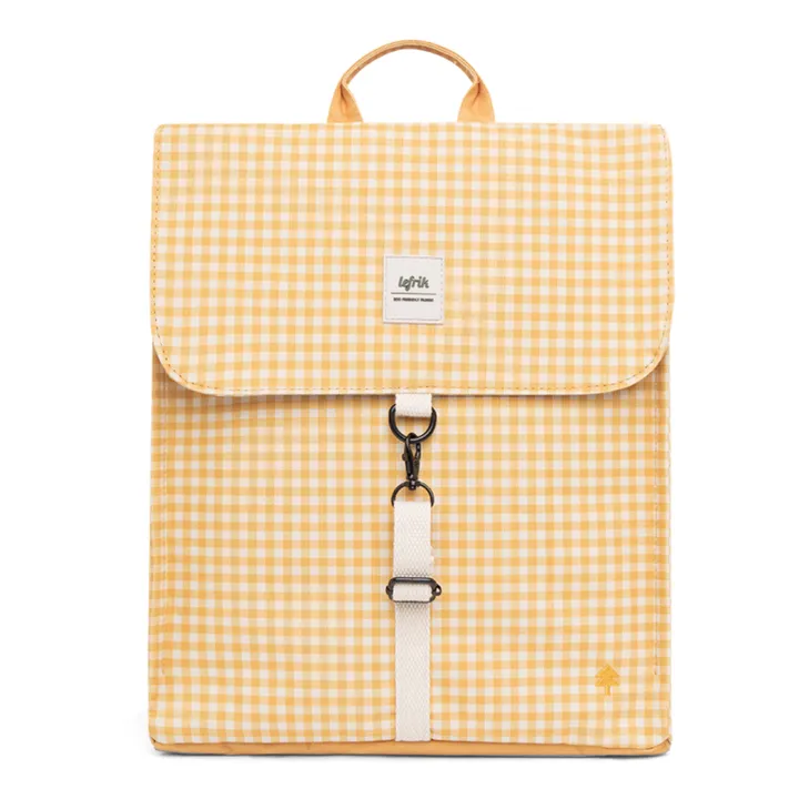 Lefrik Sac à Dos Handy Mini Vichy | Jaune