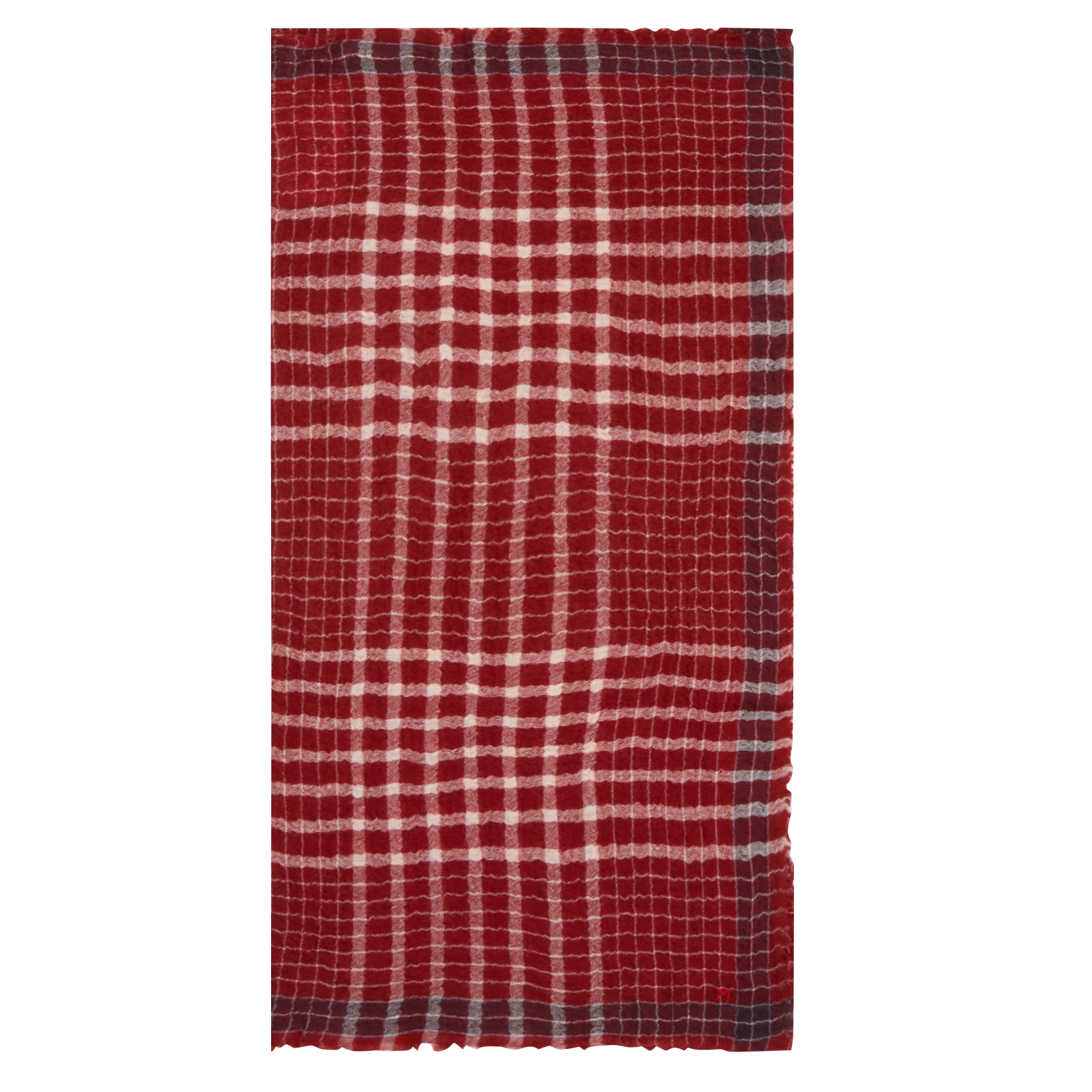 N°744 - Echarpe en laine | Rouge