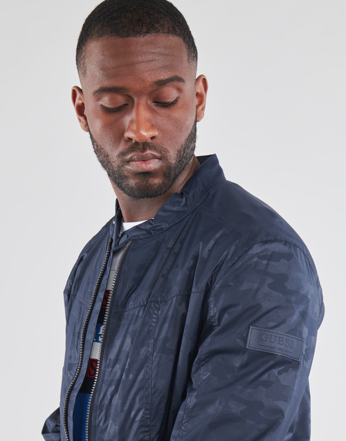 Guess - STRETCH BIKER - Marine Camo