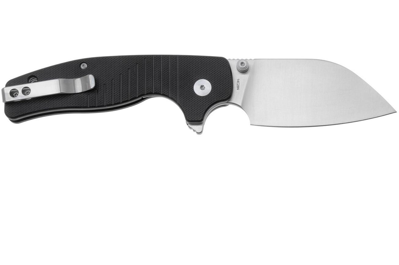 QSP Knife Chefmaster 163-A1, Satin 14C28N, Black G10, zakmes, Keanu Alfaro design