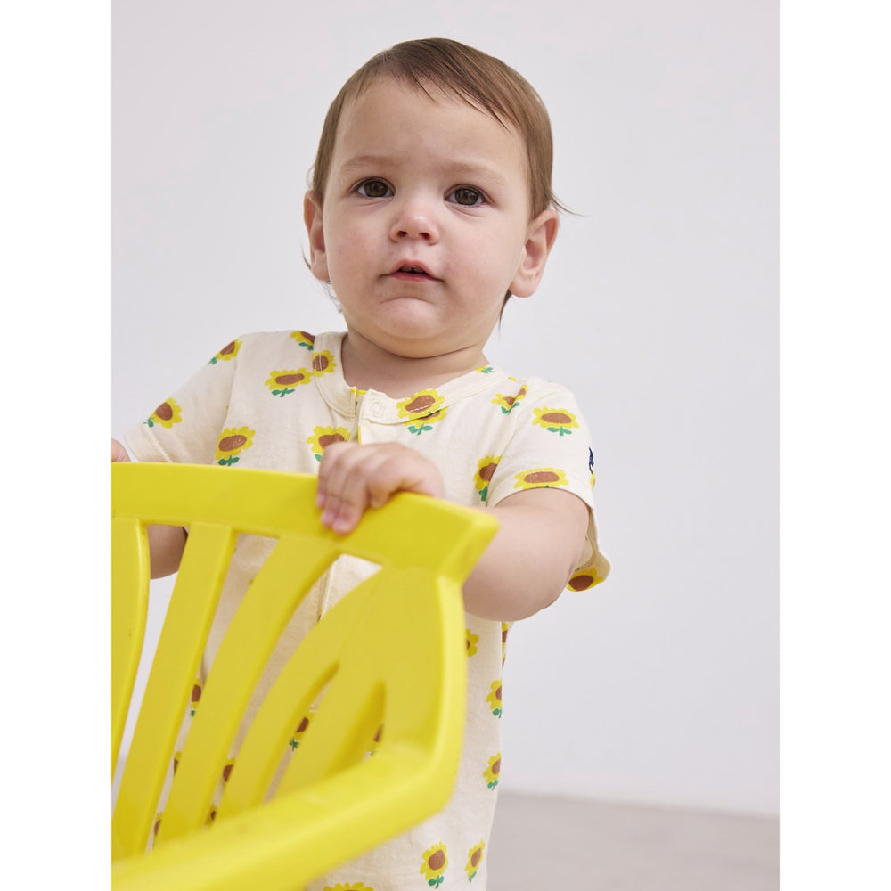 Køb Bobo Choses Beige Sunflower All Over Playsuit