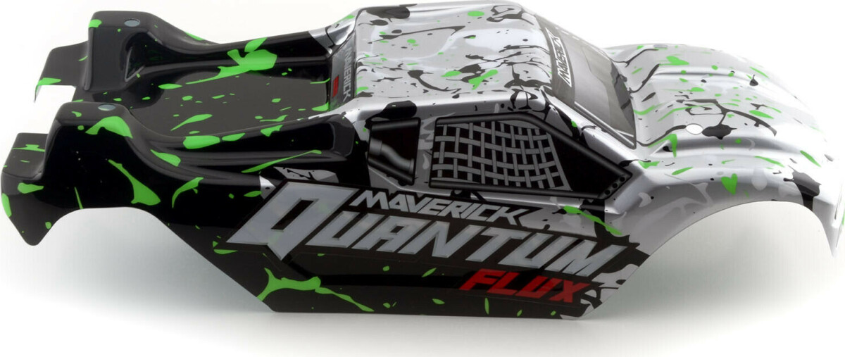 Quantum Xt Body - Silver/Green - Mv150179 - Maverick Rc