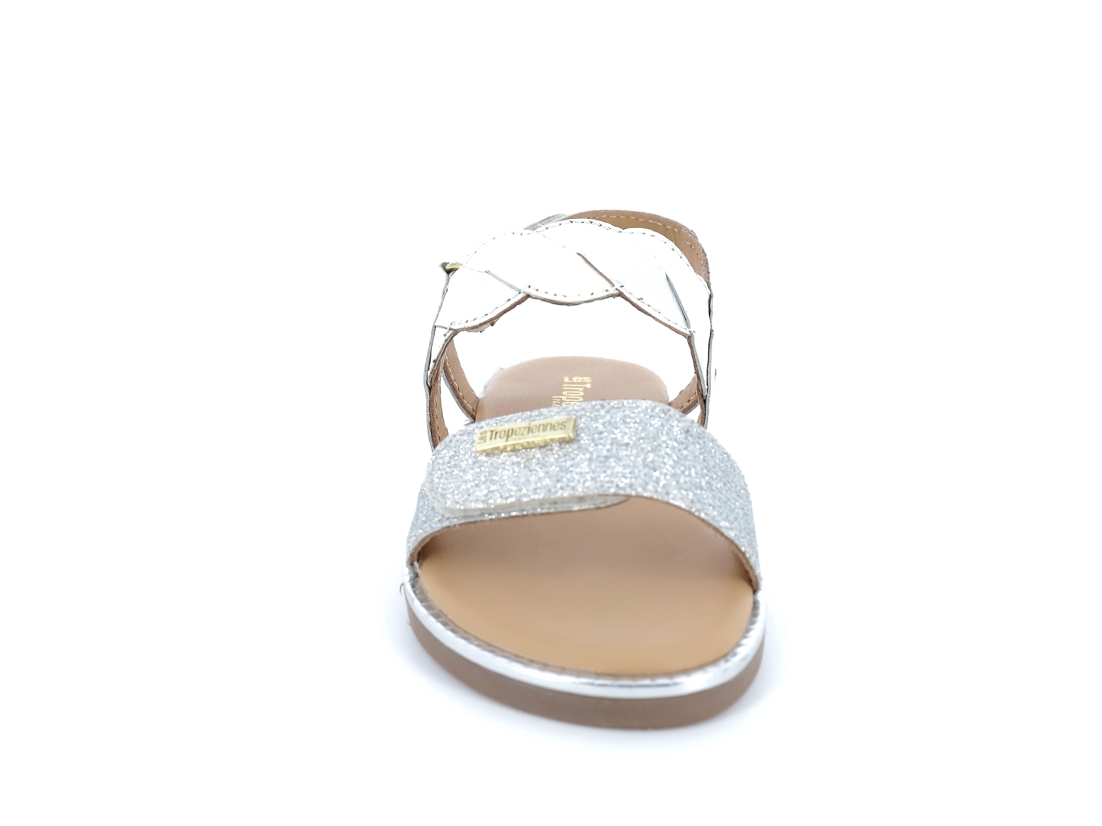 Les tropeziennes-INDRA Cuir Blanc Argent