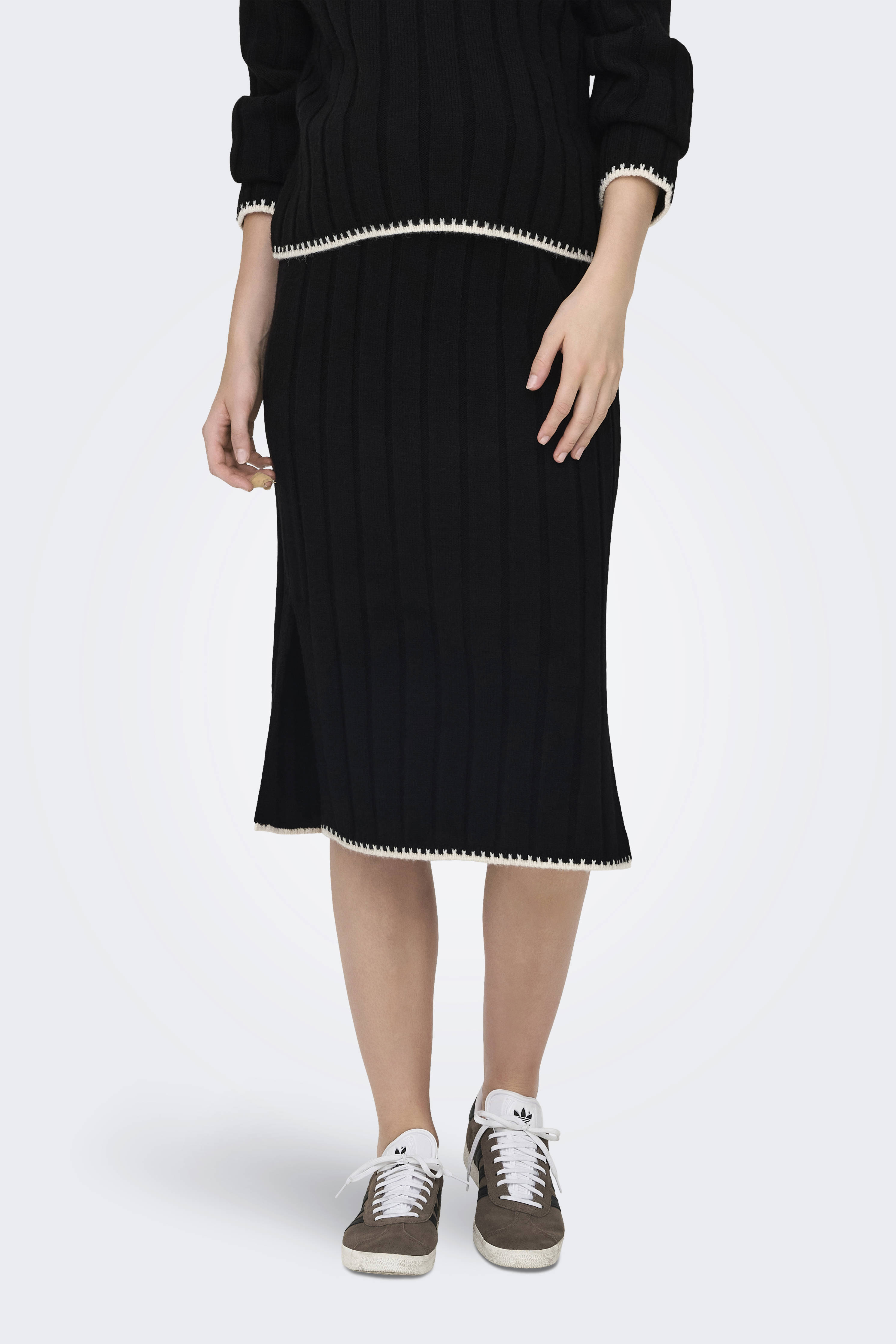 ONLY MATERNITY zwangerschaps midi rok zwart