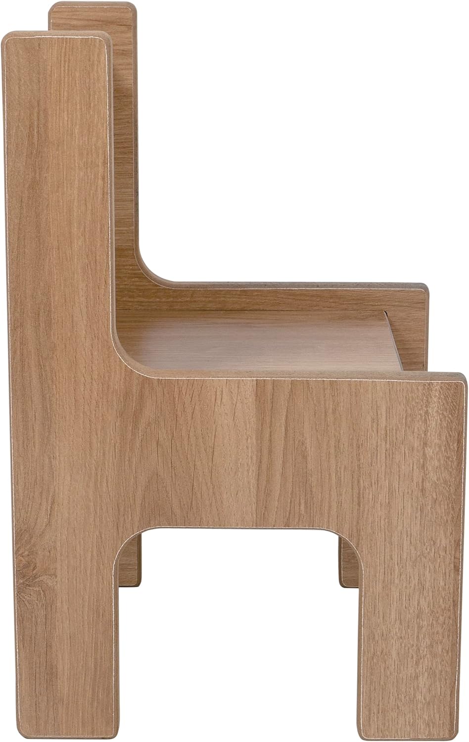 Kindertisch mit 2 weißen Schubladen - Kinderschreibtisch mit 2 Stühlen - Spieltisch - Aktivitätstisch - Zeichentisch - Holz - Walnuss