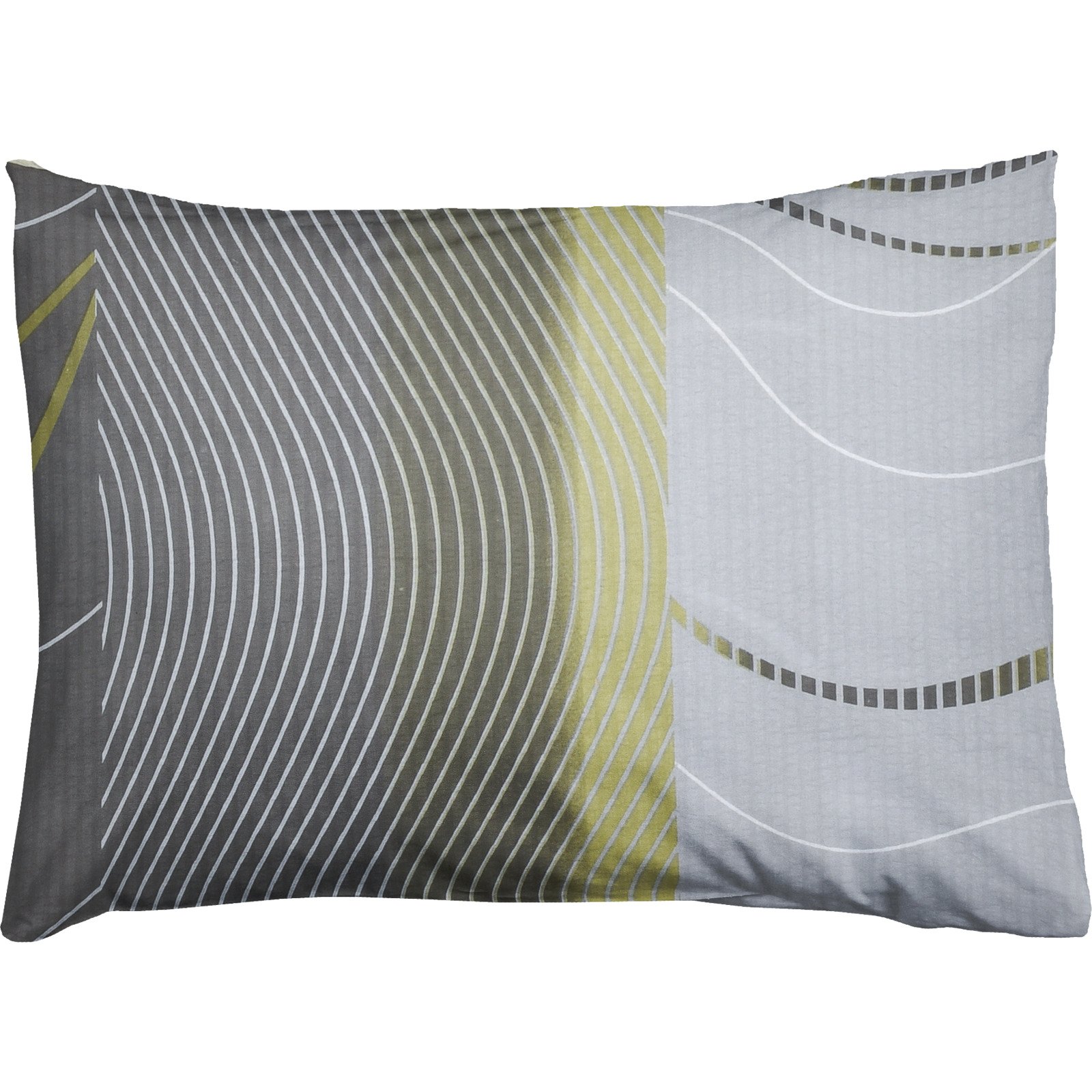 Bettwäsche Seersucker Wellen grau 200x210 2x65x65 Bettanzug Fra