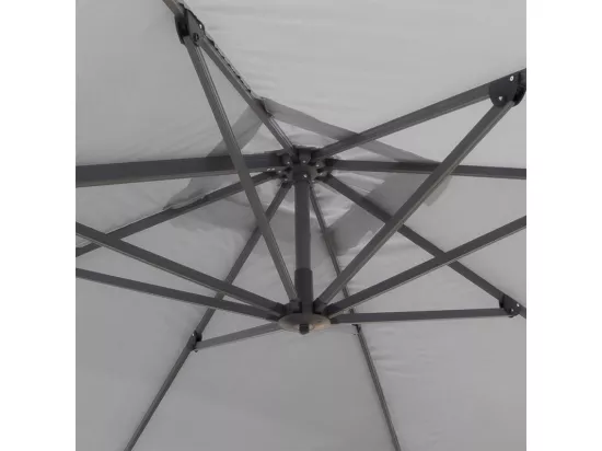 Parasol de jardin à double bras 3x3 en aluminium Blué