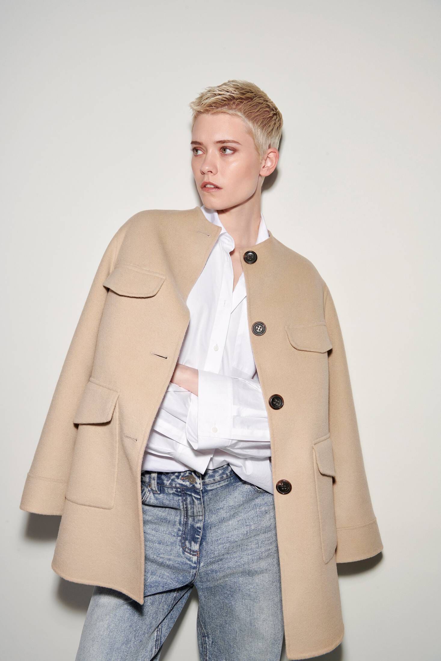 Luisa Cerano| Damen Jacke mit Wolle und Kaschmir