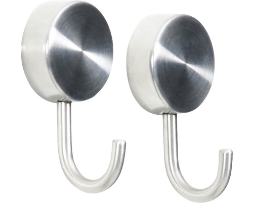 Magnetische haken Portra set van 2 zilver Ø 25 mm