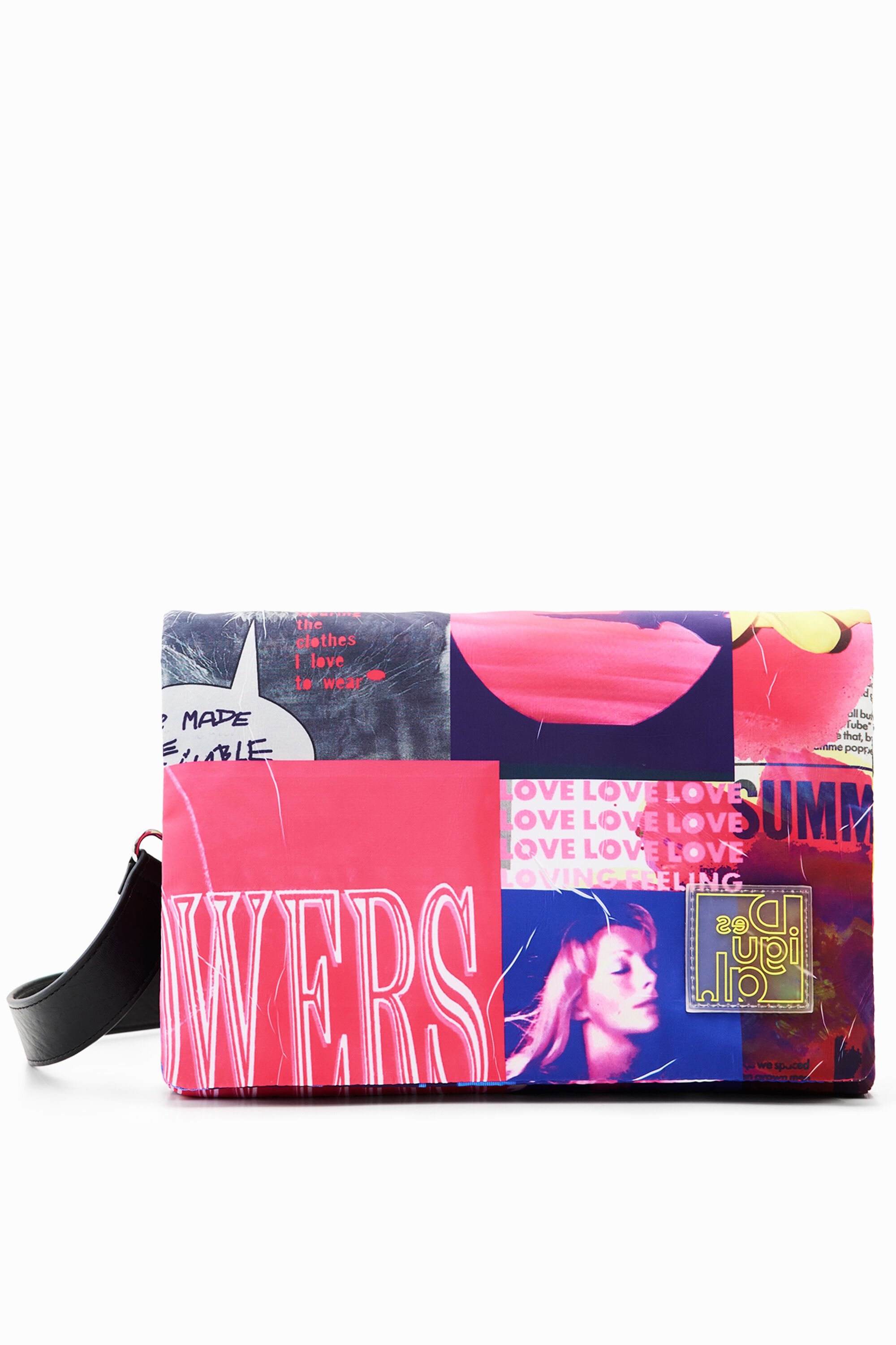 Sac à bandoulière moyen collage