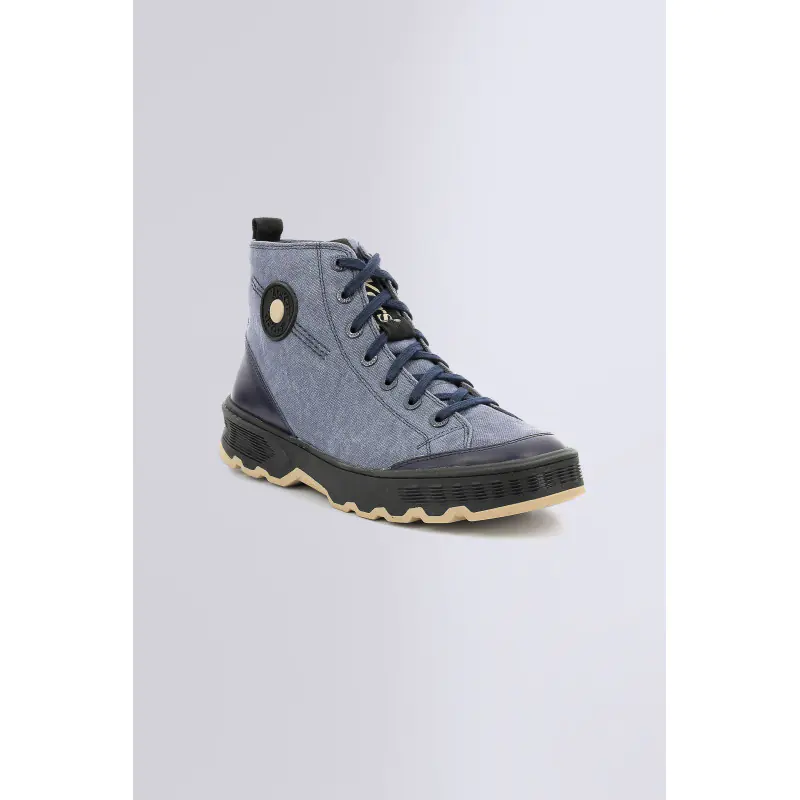 KICK WAY BLEU SNEAKERS HAUTES Textile Homme