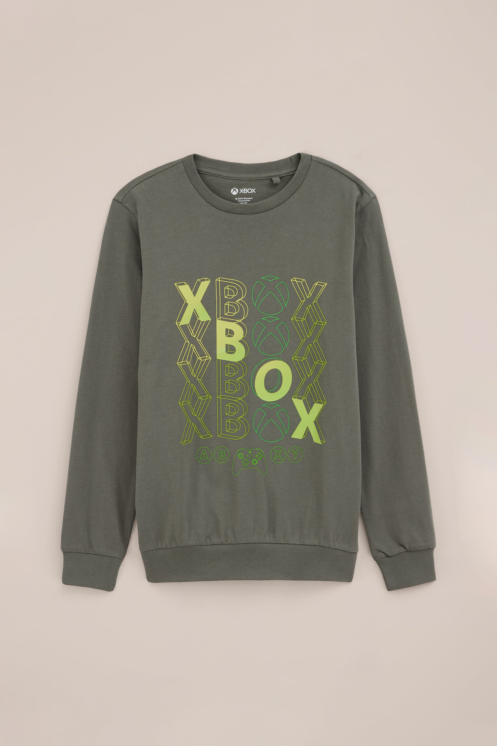 Jongens T-shirt met opdruk Blue Ridge Legergroen