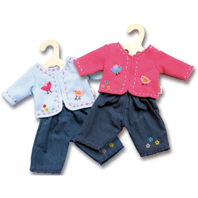 Puppenjacke mit Jeans - Größe 35 - 45 cm - 1 Stück