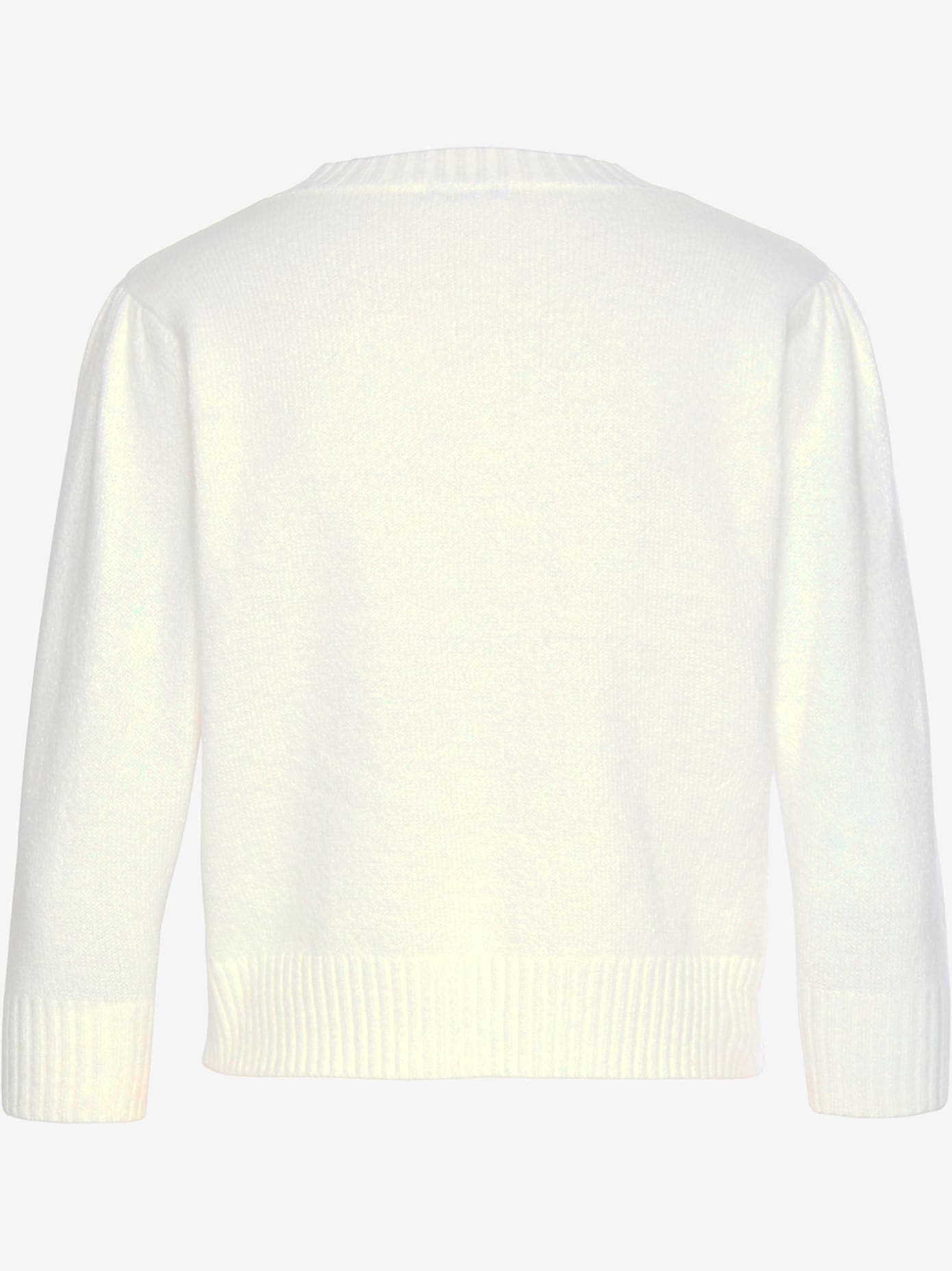 Veste en tricot courte avec encolure ronde