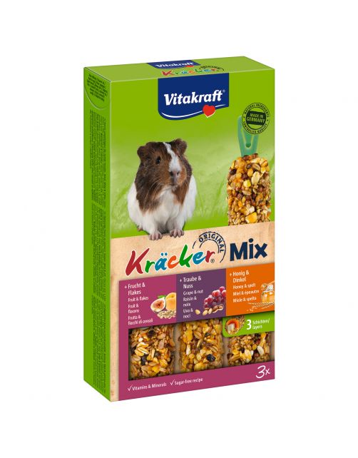 Vitakraft Cavia Kracker 3in1 - Knaagdiersnack