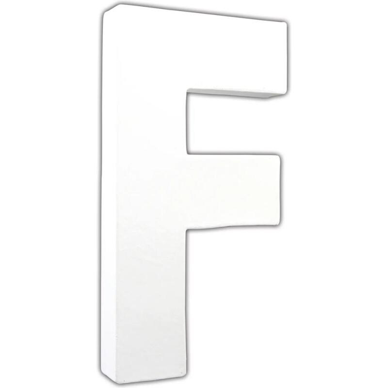Lettre F 20,5cm - Blanc
