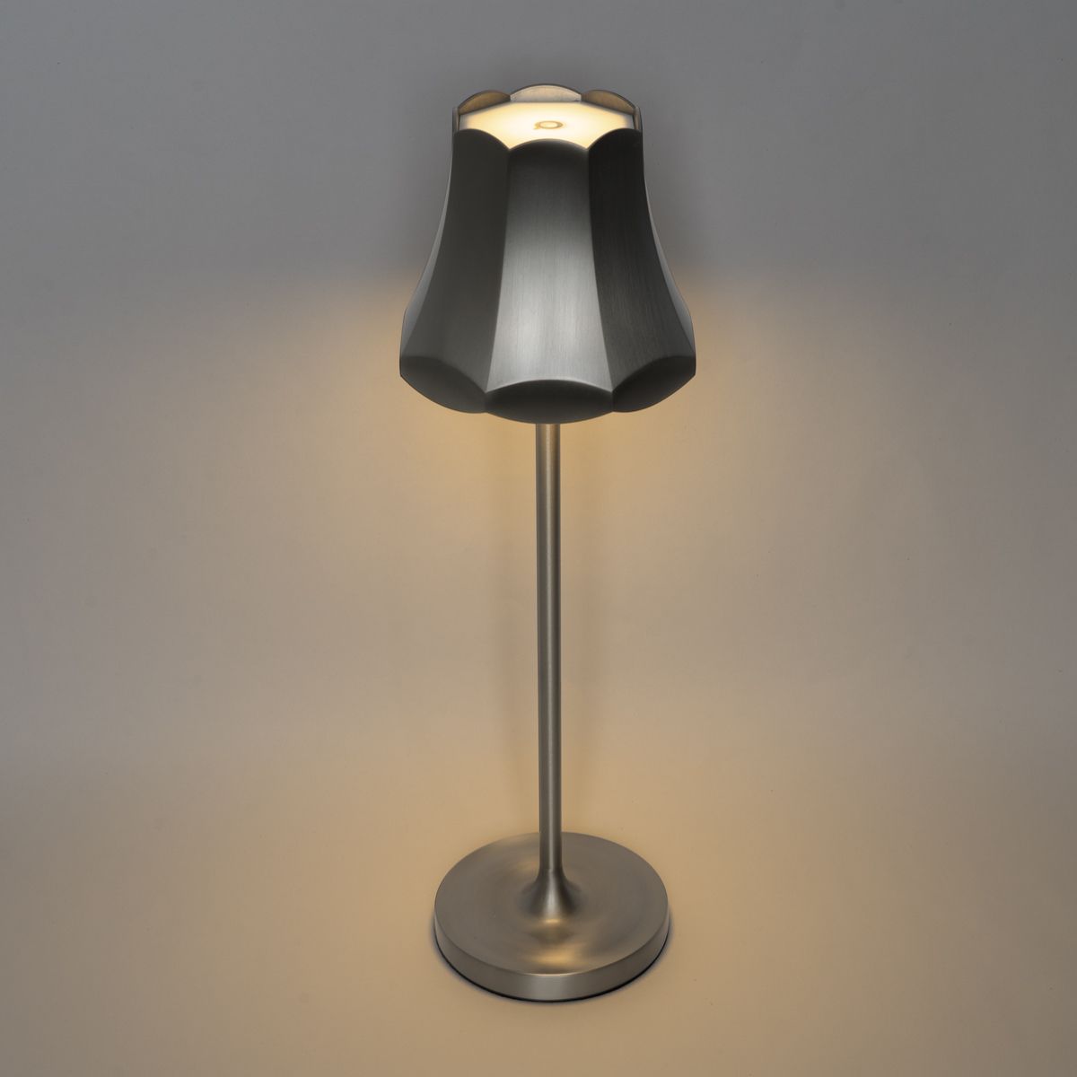 Set van 2 retro tafellampen gunmetal oplaadbaar IP44 - Granny