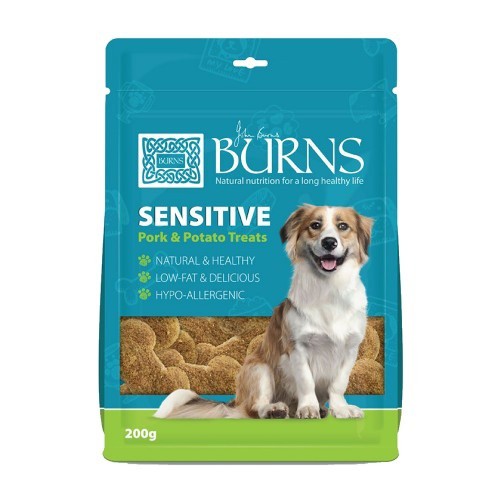 Petisco de carne de porco com sabor natural para cães sensíveis.