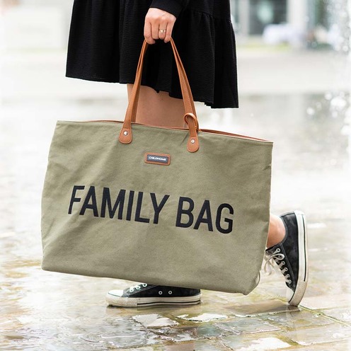 Family Bag Sac à langer Canvas Kaki - CHILDHOME